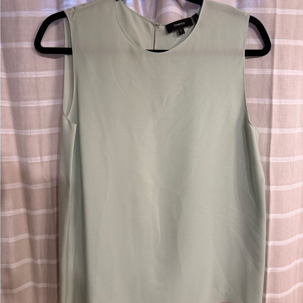 Theory Women's Mint Sleeveless Blouse